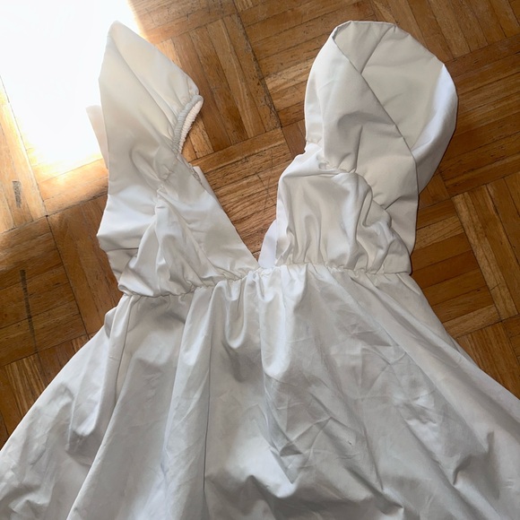 White Ruffle Dress - Picture 2 of 5